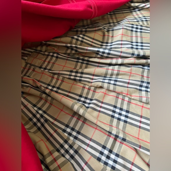 Classic Burberry check plaid coat USA 6 long - Picture 9 of 16